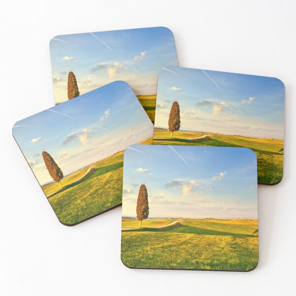 Item preview, Crete Senesi landscape, cypress tree and a road. Tuscany, Italy. designed and sold by Stefano Orazzini.