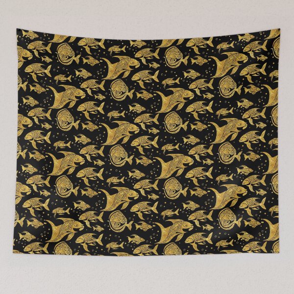 Item preview, Golden Sea Life creatures #5 designed and sold by Aeterna Prints.