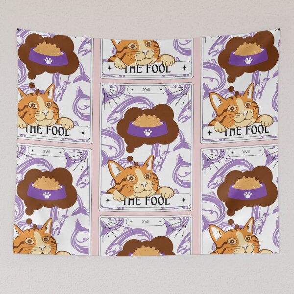 Item preview, Tarot Card Tiger Cat The Fool designed and sold by BettySpicer.
