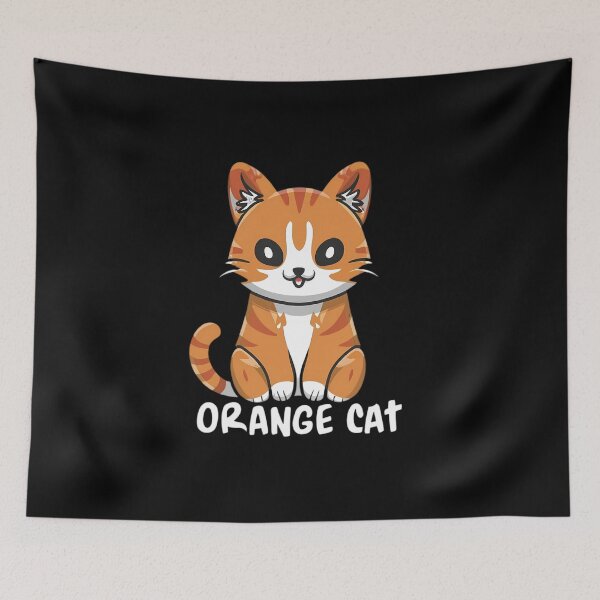 Item preview, Orange Kawaii Cat designed and sold by FlexYourMind.