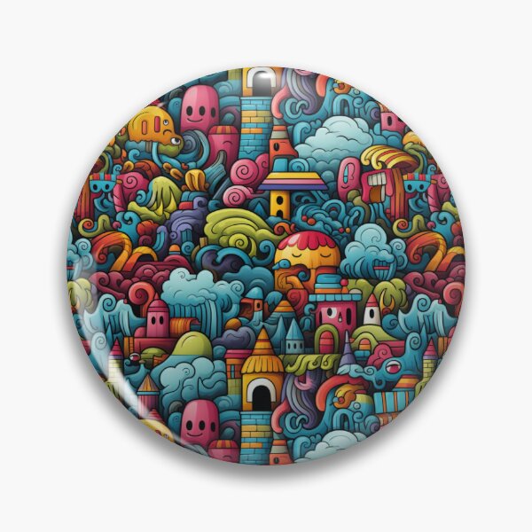 Item preview, Doodle Art Wonderland seamless pattern designed and sold by Bankza.