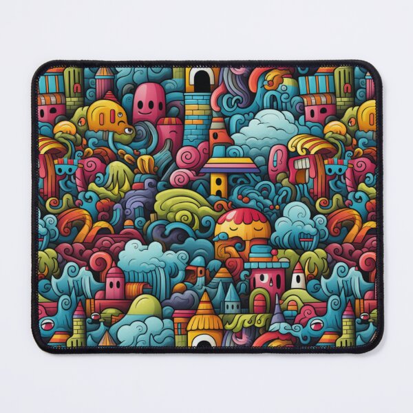 Item preview, Doodle Art Wonderland seamless pattern designed and sold by Bankza.