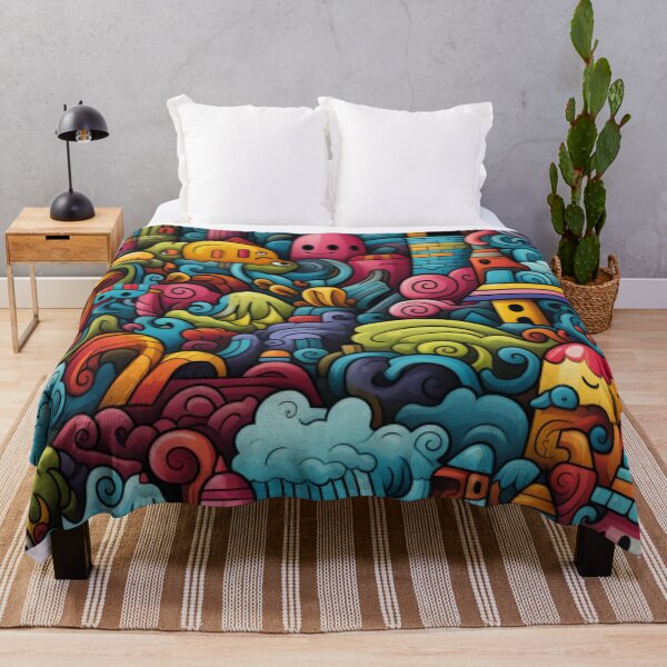 Item preview, Doodle Art Wonderland seamless pattern designed and sold by Bankza.