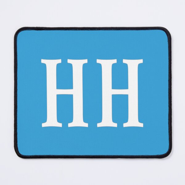 Item preview, HH Initials Monogram Elegant White Letters designed and sold by Jeallan Designs.