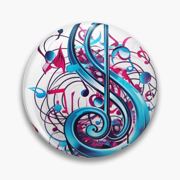 Item preview, colorful musical note print designed and sold by dcrc.