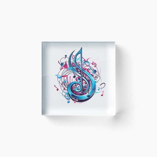 Item preview, colorful musical note print designed and sold by dcrc.
