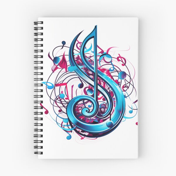 Item preview, colorful musical note print designed and sold by dcrc.