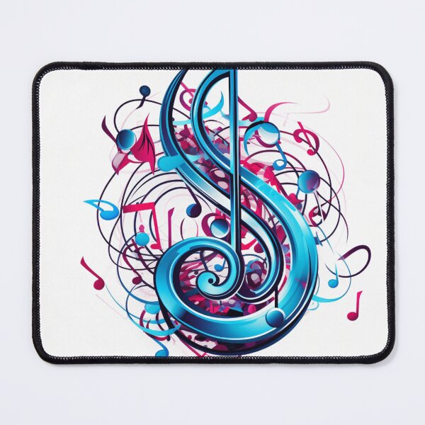 Item preview, colorful musical note print designed and sold by dcrc.