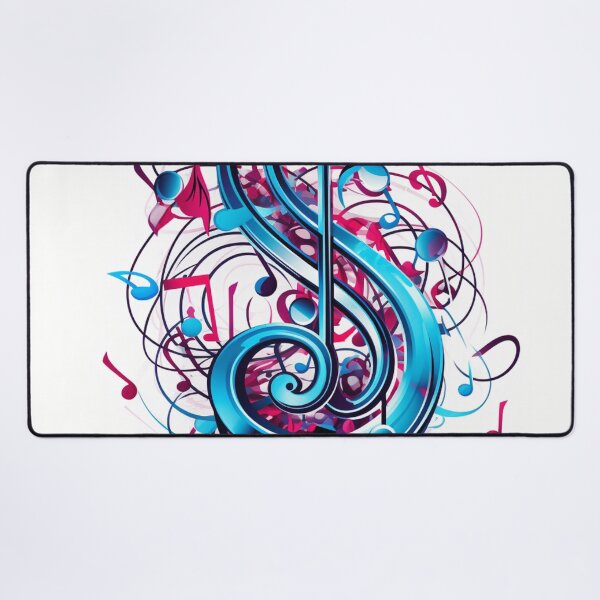 Item preview, colorful musical note print designed and sold by dcrc.