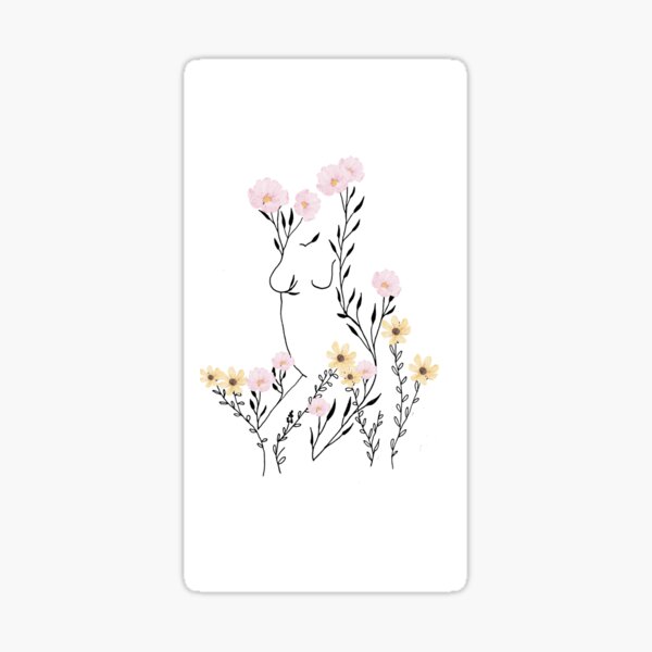 Rooted Bloom Print and Stickers Sticker