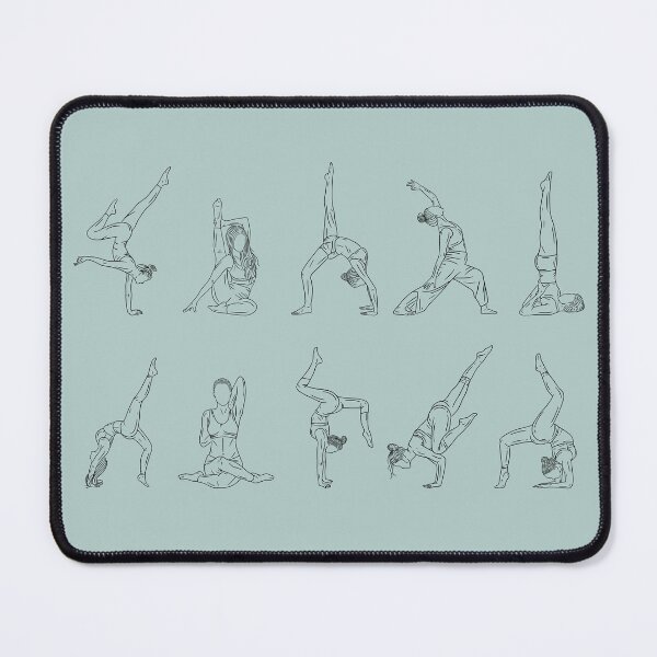 Artikelvorschau, Asana-Silhouetten-Yoga-Posen-Paket entworfen und verkauft von RuyaFab.