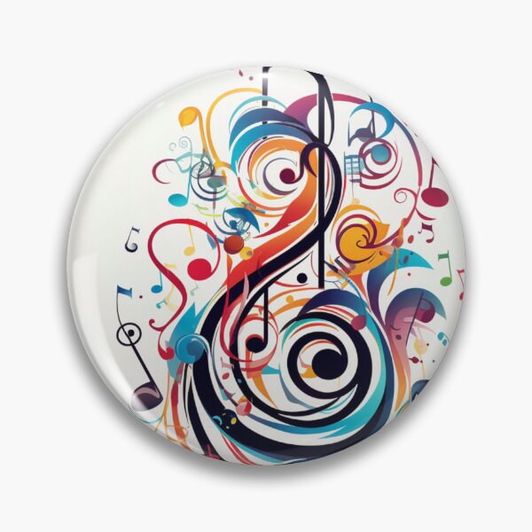 Item preview, colorful musical note print designed and sold by dcrc.