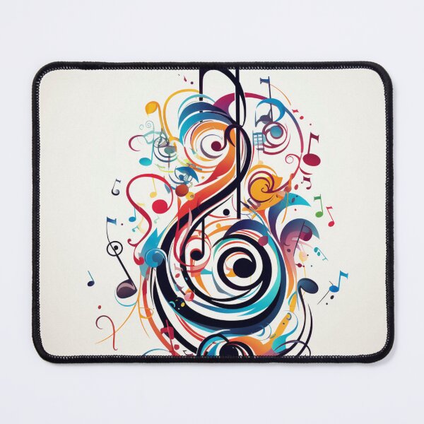 Item preview, colorful musical note print designed and sold by dcrc.