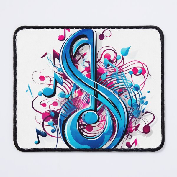 Item preview, colorful musical note print designed and sold by dcrc.