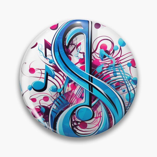 Item preview, colorful musical note print designed and sold by dcrc.