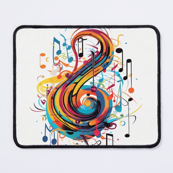 Item preview, Colorful musical note print designed and sold by dcrc.
