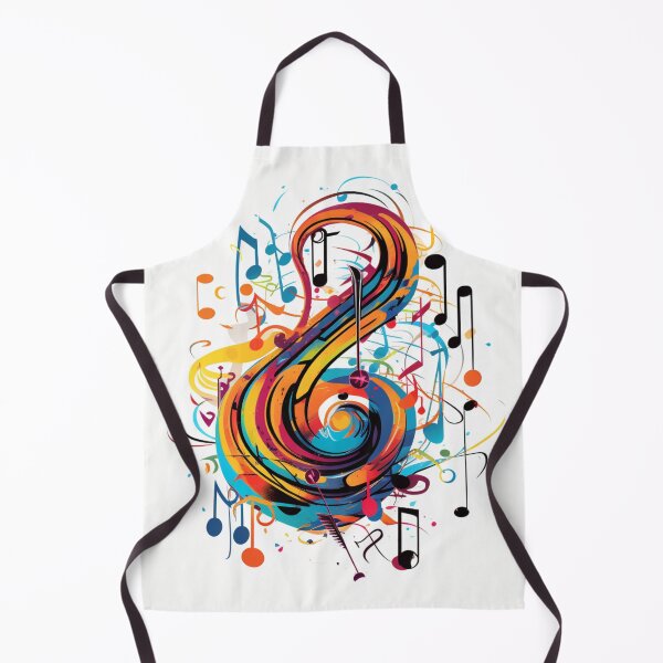 Item preview, Colorful musical note print designed and sold by dcrc.