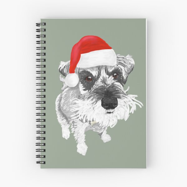 Item preview, Schnauzer de Navidad designed and sold by barksandsqueaks.