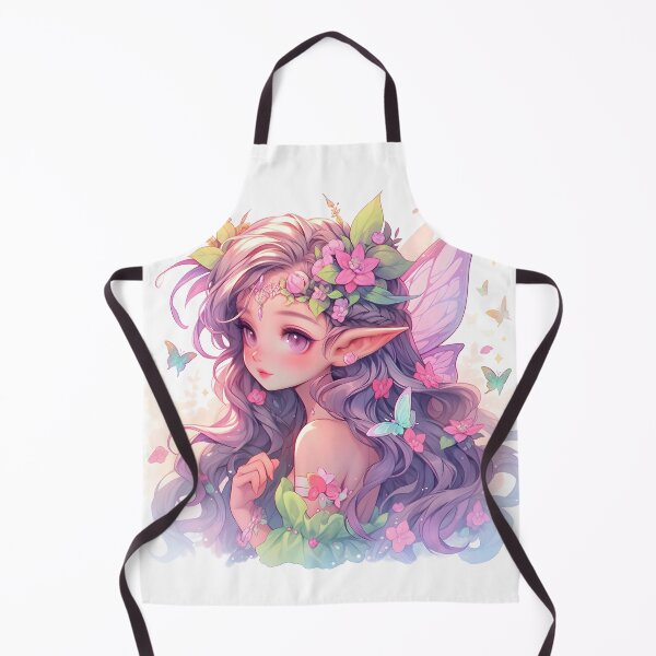 Item preview, Beautiful Anime elven girl in a magical forest portrait art designed and sold by TheArtistOf2022.