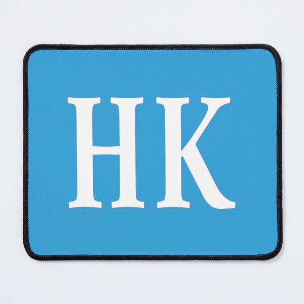 Item preview, HK Initials Monogram Elegant White Letters designed and sold by Jeallan Designs.