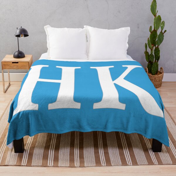 Item preview, HK Initials Monogram Elegant White Letters designed and sold by Jeallan Designs.