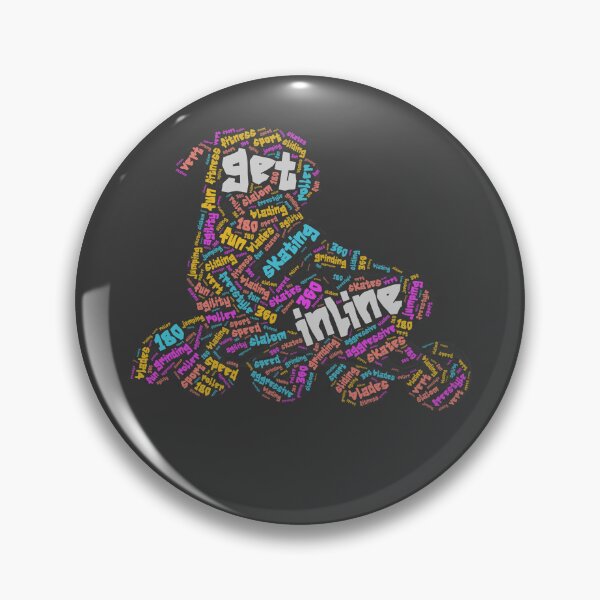 Item preview, Inline Skating Wordcloud for Darker Backgrounds designed and sold by WordsYouLove.