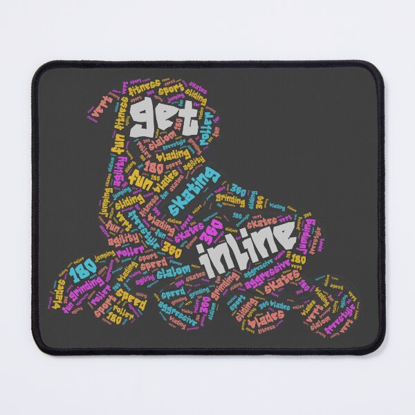 Item preview, Inline Skating Wordcloud for Darker Backgrounds designed and sold by WordsYouLove.