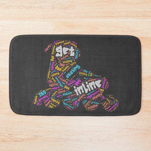 Item preview, Inline Skating Wordcloud for Darker Backgrounds designed and sold by WordsYouLove.