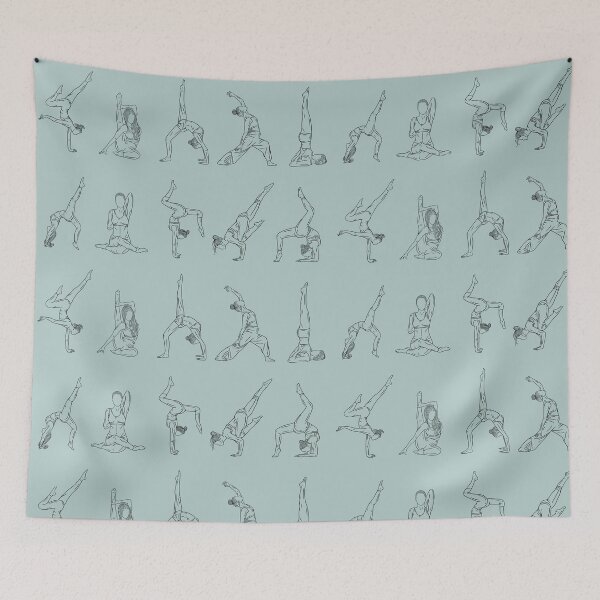 Item preview, Asana Silhouettes Yoga Pose Pack designed and sold by RuyaFab.