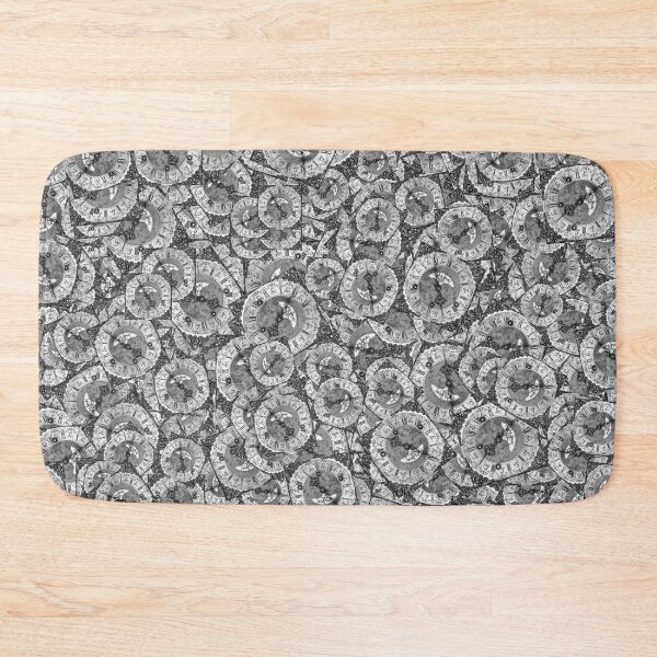 Item preview, Vintage Clock Motif Pattern designed and sold by DFLC Prints.