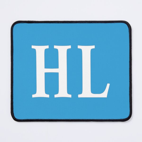Item preview, HL Initials Monogram Elegant White Letters designed and sold by Jeallan Designs.