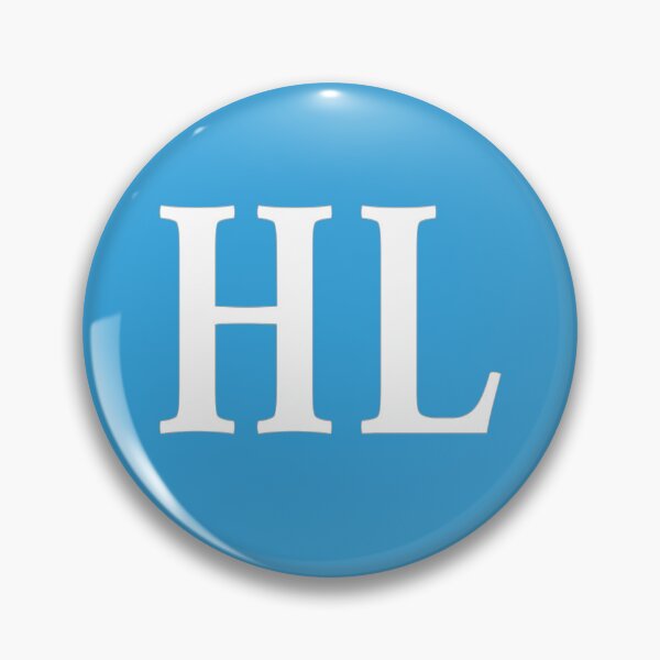 Item preview, HL Initials Monogram Elegant White Letters designed and sold by Jeallan Designs.