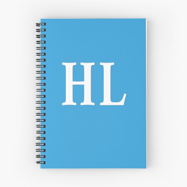 Item preview, HL Initials Monogram Elegant White Letters designed and sold by Jeallan Designs.
