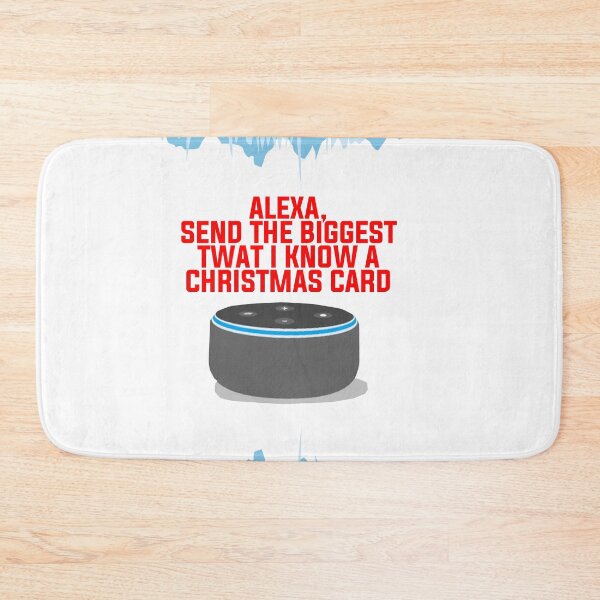 Item preview, Funny Rude Alexa Christmas Card - For a wok mate designed and sold by POPCulturejb.