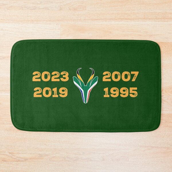 Item preview, South Africa Four Time World Rugby Champs Vintage T-Shirt | Springbok Head & Flag 2023 2019 2007 1995 | Nou Gaan Ons Braai | Lekker designed and sold by d247.