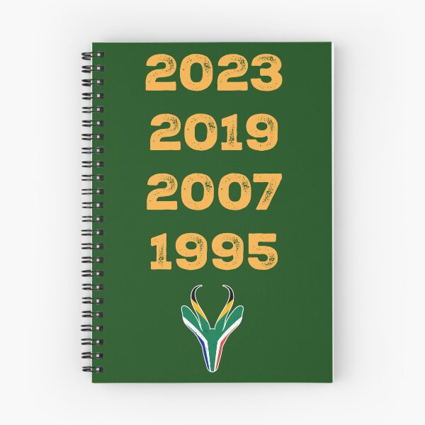 Item preview, South Africa Four Time World Rugby Champs Vintage T-Shirt | Springbok Head & Flag 2023 2019 2007 1995 | Nou Gaan Ons Braai | Lekker designed and sold by d247.