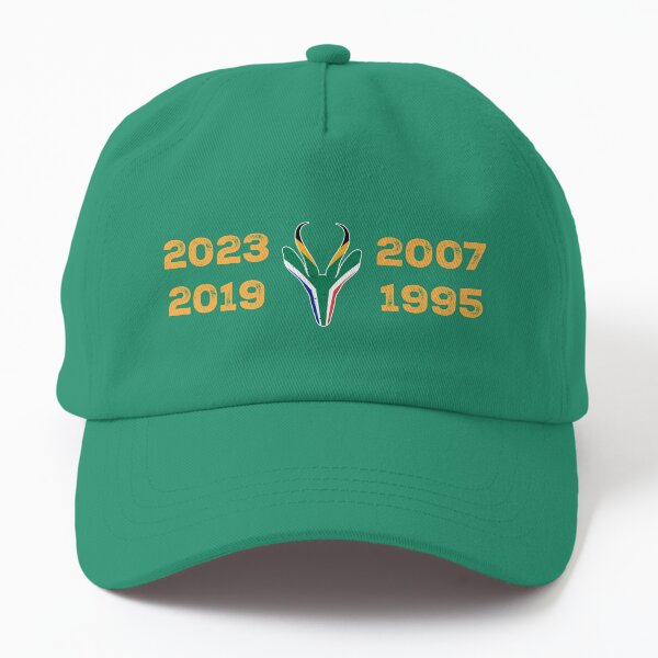 Item preview, South Africa Four Time World Rugby Champs Vintage T-Shirt | Springbok Head & Flag 2023 2019 2007 1995 | Nou Gaan Ons Braai | Lekker designed and sold by d247.
