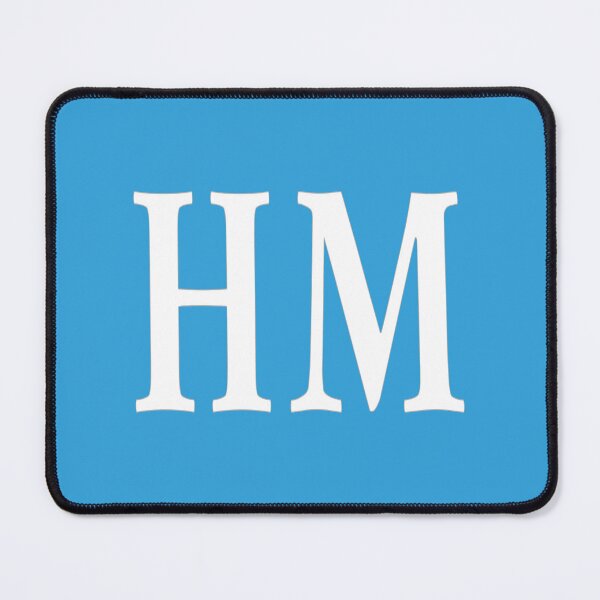 Item preview, HM Initials Monogram Elegant White Letters designed and sold by Jeallan Designs.
