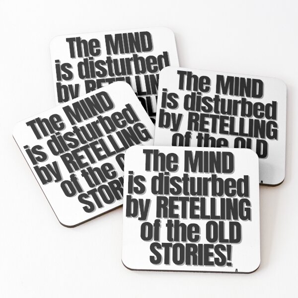 Item preview, The MIND is disturbed by RETELLING of the OLD STORIES. designed and sold by Finds.