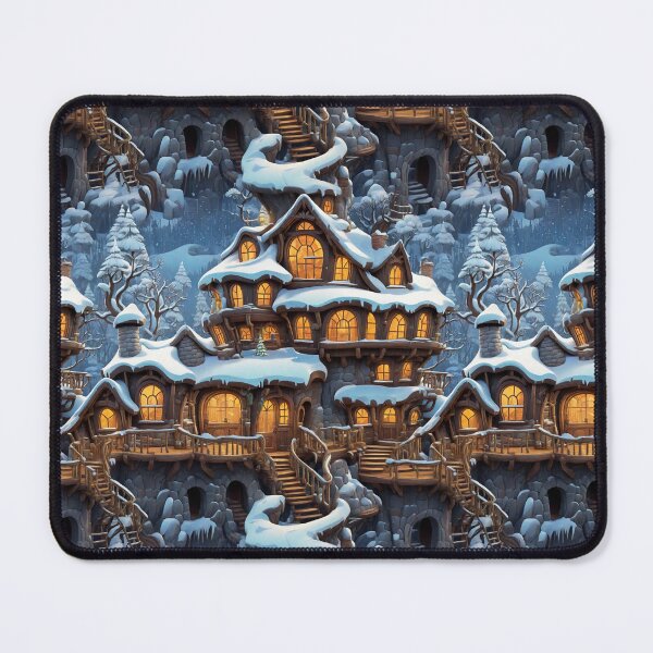 Item preview, EVENING CARTOON MANSION DURING WINTER designed and sold by NAG5089A.