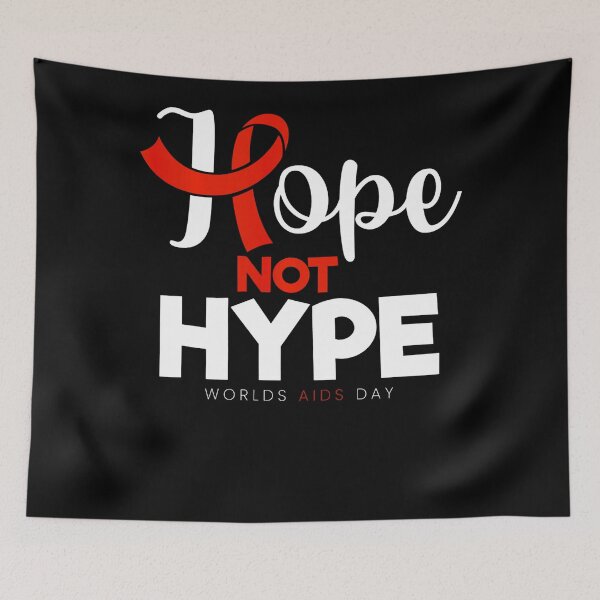 Item preview, Hope Not Hype Red Ribbon AIDSHIV Awareness Month Gift designed and sold by defabiosofxs.