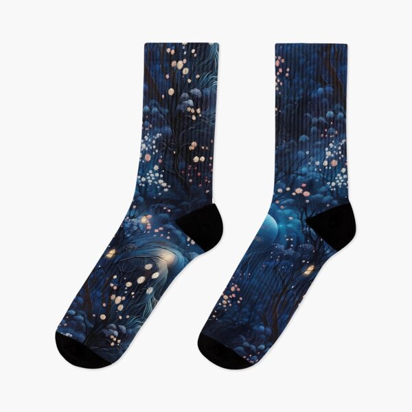 Item preview, Moonlit Magic: Dreamy Walkway Amidst Starry Skies and Dew-Kissed Foliage designed and sold by polonuim210.