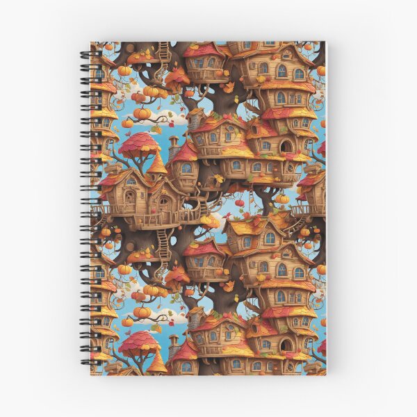 Item preview, FALL TREEHOUSES IN CARTOON STYLE designed and sold by NAG5089A.