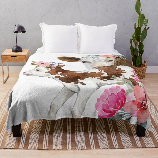 Item preview, Sabrina Farmer Art - Cow and Calf - Flowers designed and sold by sabrinart42.