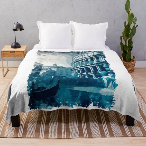 Item preview, Colosseum Rome Italy Vintage Abstract Travel Art Style designed and sold by Naumovski.