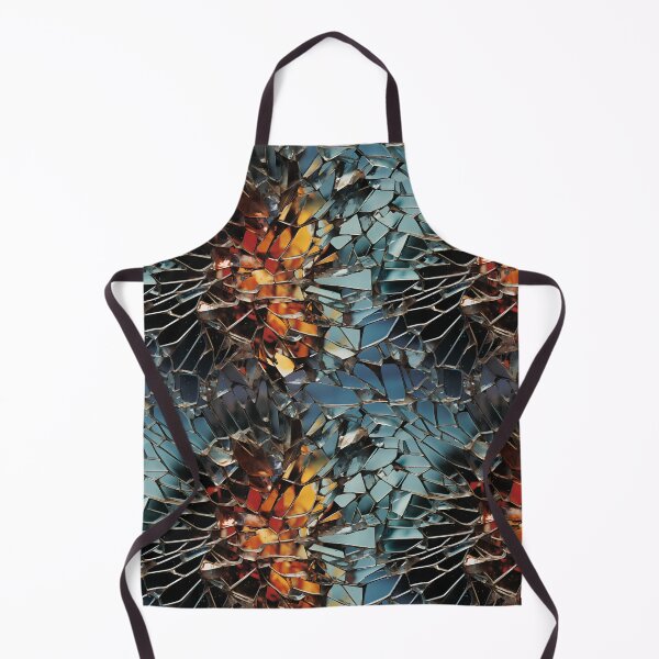 Item preview, Abstract Shattered Mirror Symphony: A Kaleidoscopic Reflection of Melancholic Silver designed and sold by polonuim210.