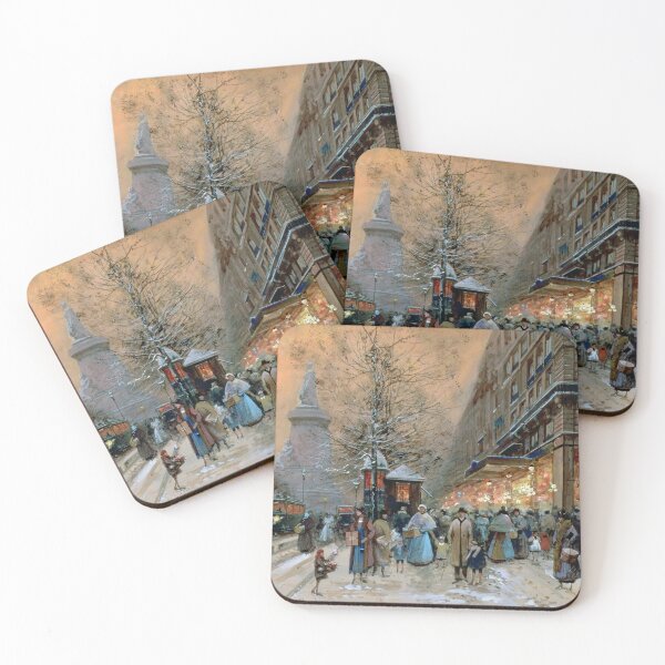 Item preview, A Busy Boulevard near the Place de la République, Paris (20th century) - Eugène Galien Laloue designed and sold by SALON DES ARTS.
