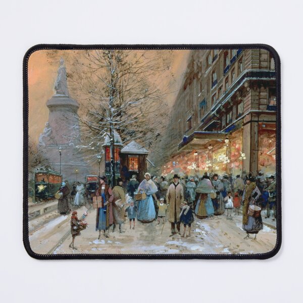 Item preview, A Busy Boulevard near the Place de la République, Paris (20th century) - Eugène Galien Laloue designed and sold by SALON DES ARTS.