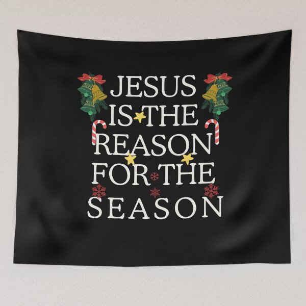 Item preview, Jesus is the reason for the season-christmas stickers designed and sold by Faithandpattern.