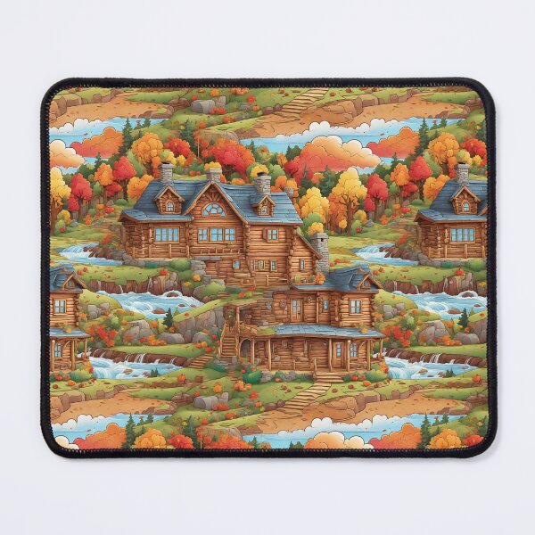 Item preview, CARTOON LOG CABIN -FALL THEMED designed and sold by NAG5089A.